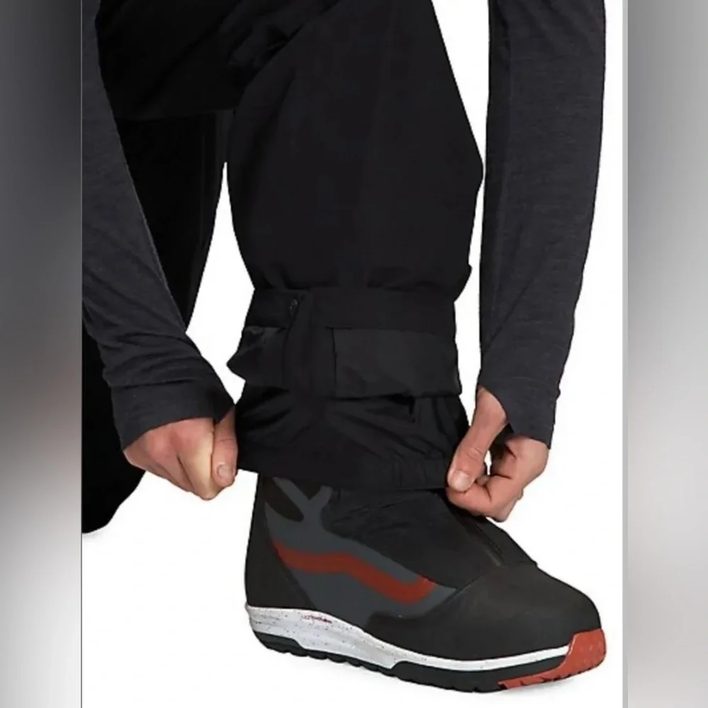 The North Face Men Dragline Dryvent Waterproof Shell Ski Bibs Pants Black